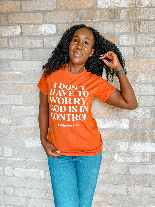 GOD IS IN CONTROL T-SHIRT