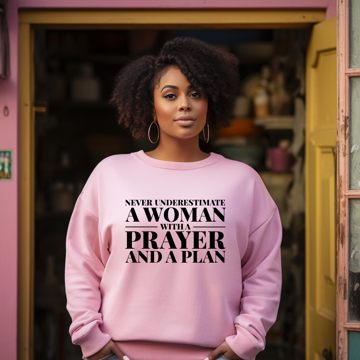 WOMAN WITH A PRAYER & A PLAN... Sweatshirt