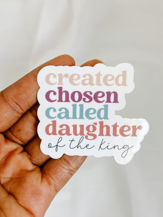 DAUGHTER OF THE KING STICKER